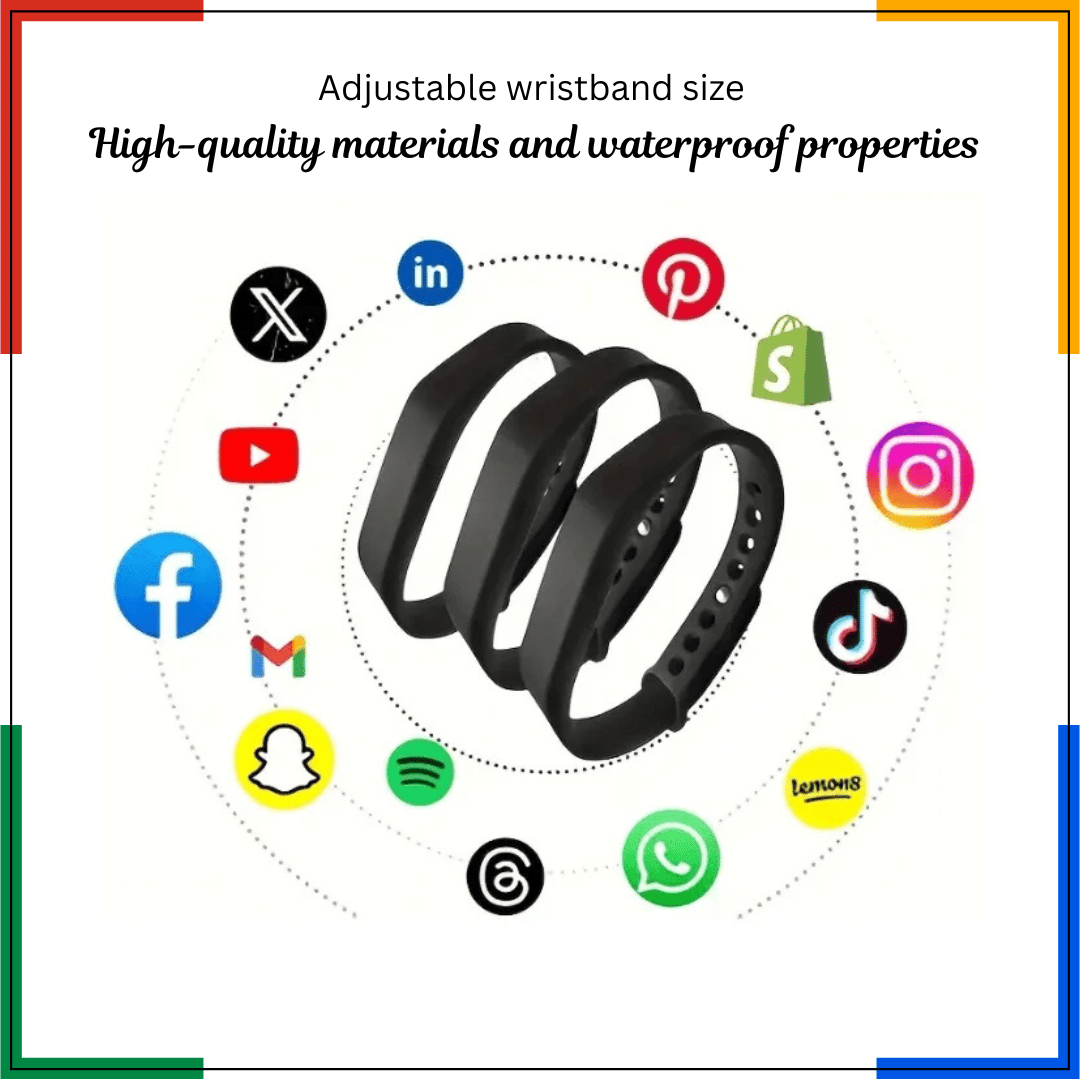 NFC Wristband — NFC networking wristband — share your profile with a tap of your wrist