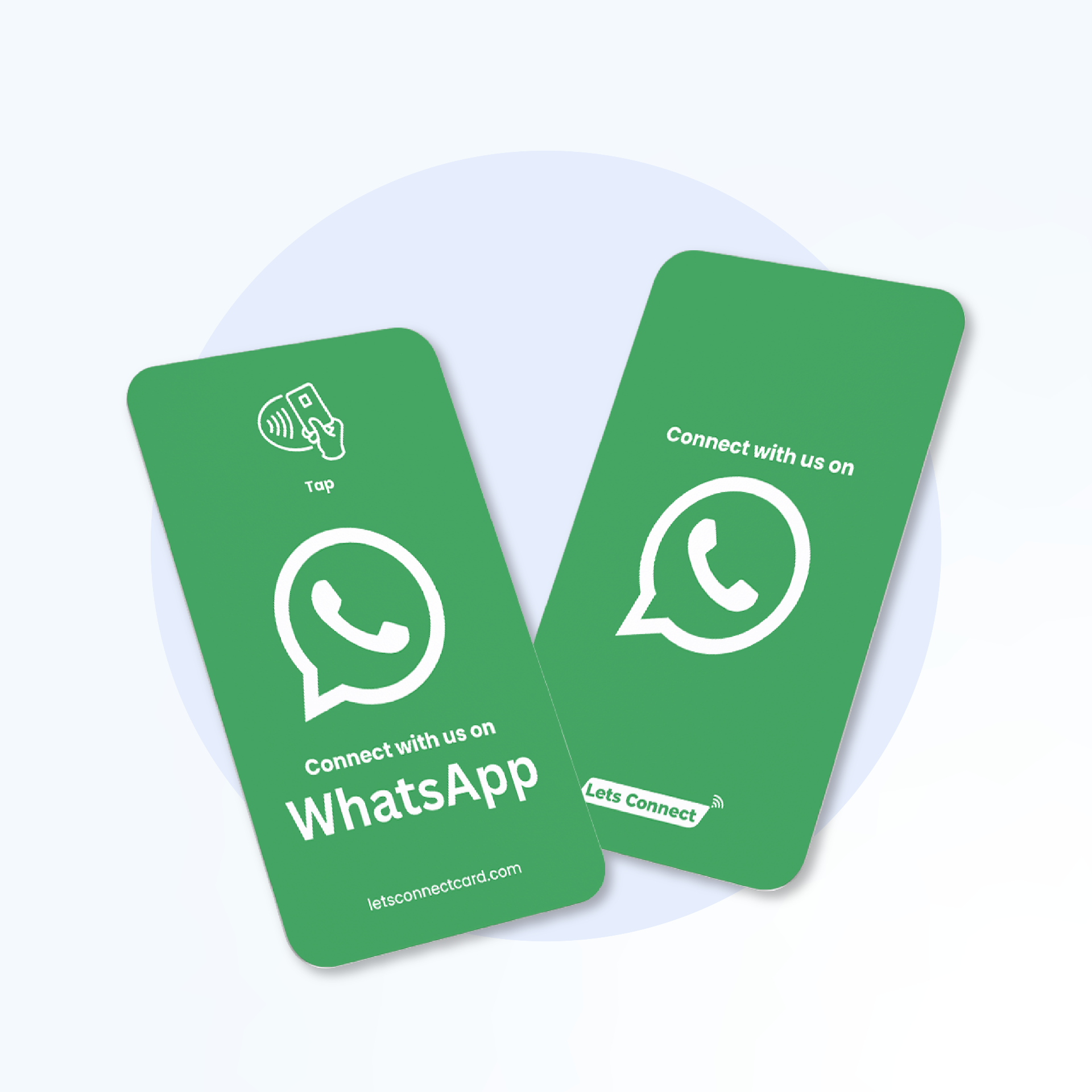 Minimal WhatsApp NFC business card